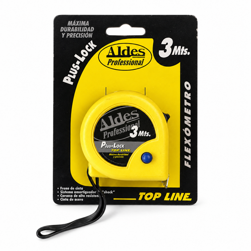 Flexómetro Aldes Professional Plus-Lock Top Line 3 m con freno