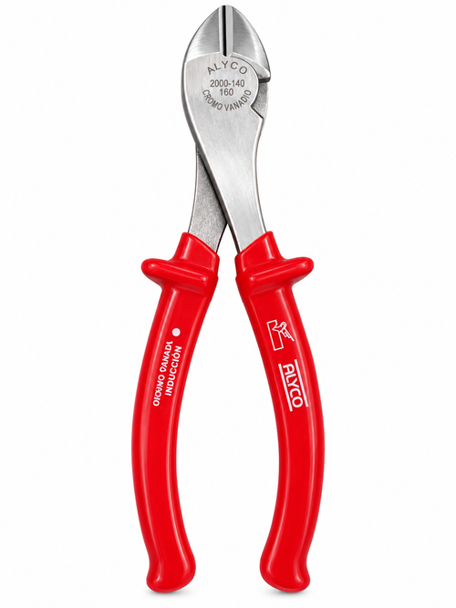 Alicate de corte diagonal ALYCO 160 mm – cromo vanadio – mango rojo