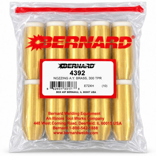 Tobera de latón Bernard 4392 – 300 A cónica – Bolsa 10 uds