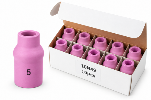 Boquilla cerámica TIG nº 5 10N49 – caja 10 uds – antorchas WP-17/18/26