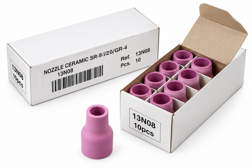 Boquilla cerámica TIG nº 4 13N08 – caja 10 uds – antorchas WP-9, WP-20 y SR-9/20