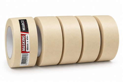 Cinta de carrocero Miarco Masking 48 mm × 45 m – pack 5 rollos