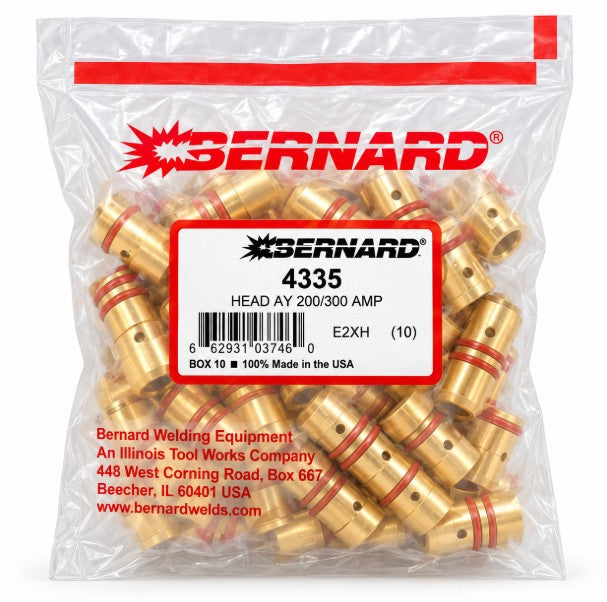 Difusor de gas Bernard 4335 200/300 A, bolsa de 10 unidades