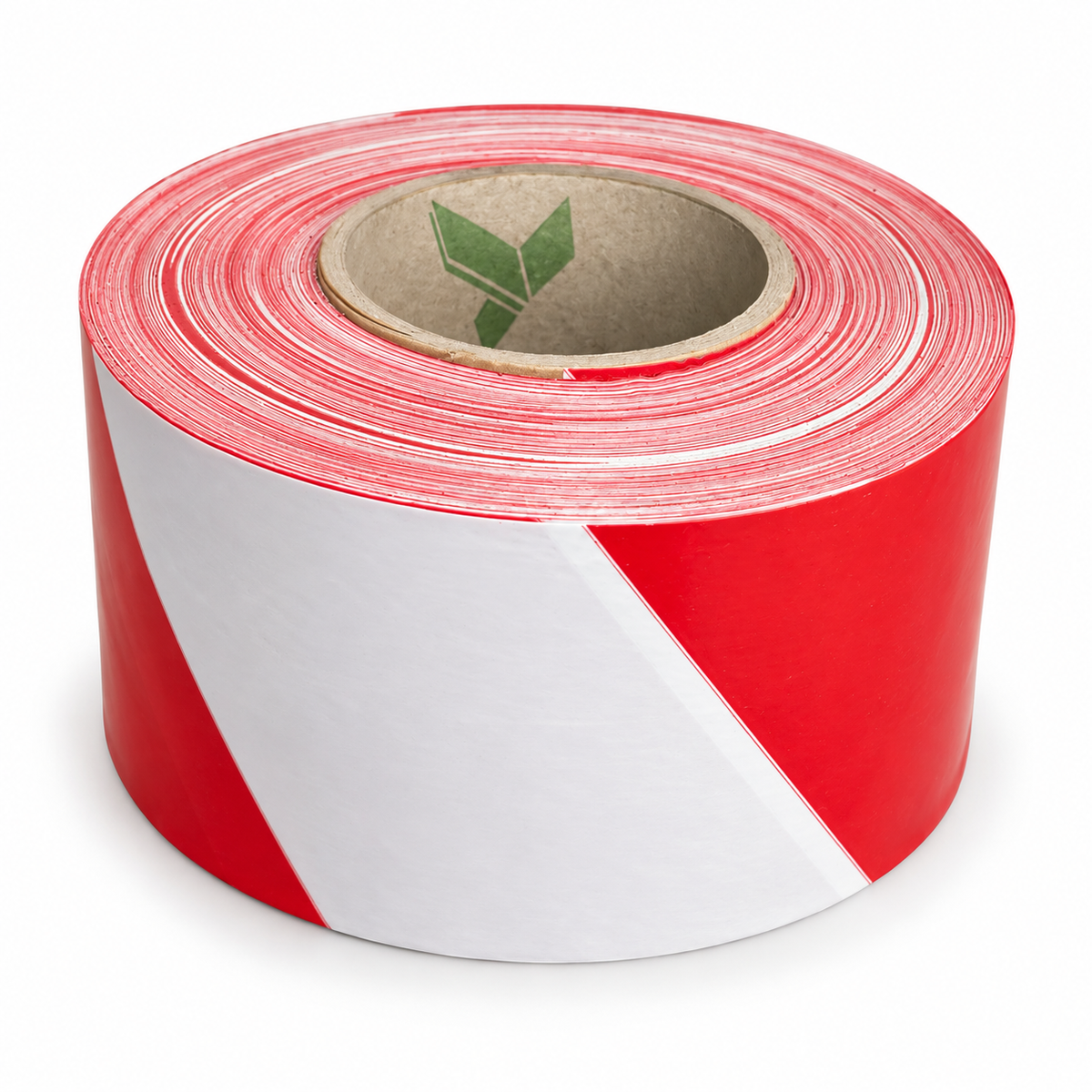 Rollo de cinta de balizar roja y blanca